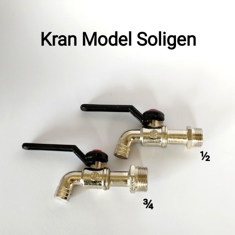 KRAN AIR TEMBOK BESI GAGANG BESI HITAM/ KRAN AIR BOLA BESI 1/2 3/4