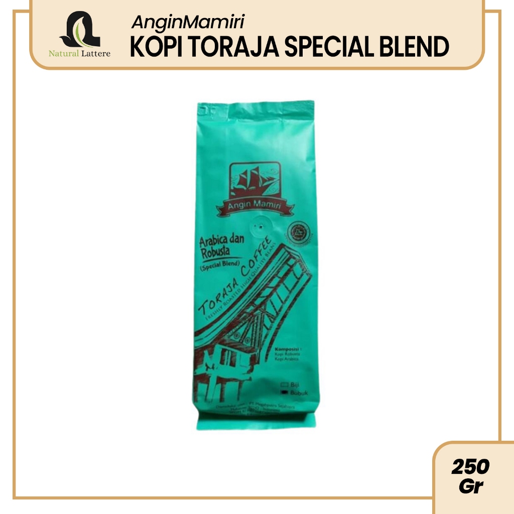 

Kopi Toraja Spesial Blend ANGIN MAMIRI khas Sulawesi 250 gr