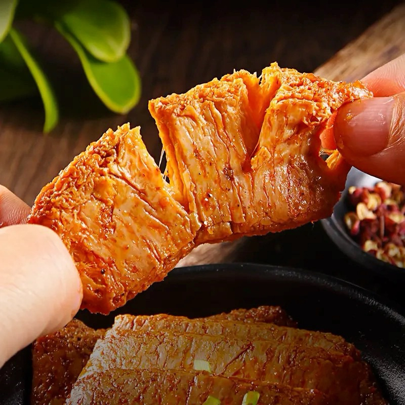 

Hui Xiang Zhai Zi La Si Dried Tofu (25g x 20) Dried Tofu Rasa BBQ Spicy Peppercorn Tahu Siap Saji