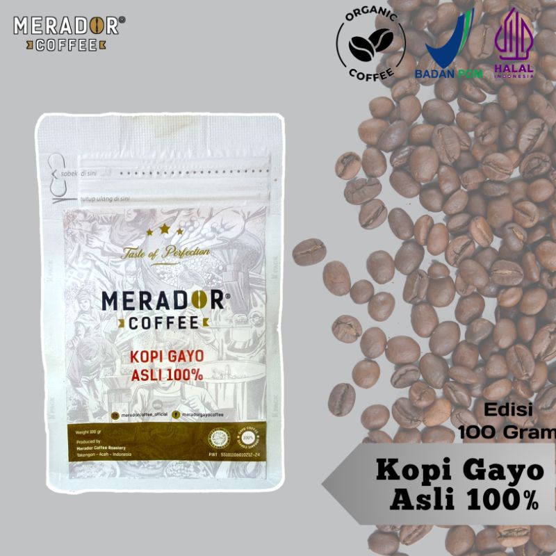 

[Merador Coffee] Bubuk KOPI GAYO ASLI ACEH 100 Gr (646) 100% Kopi Murni