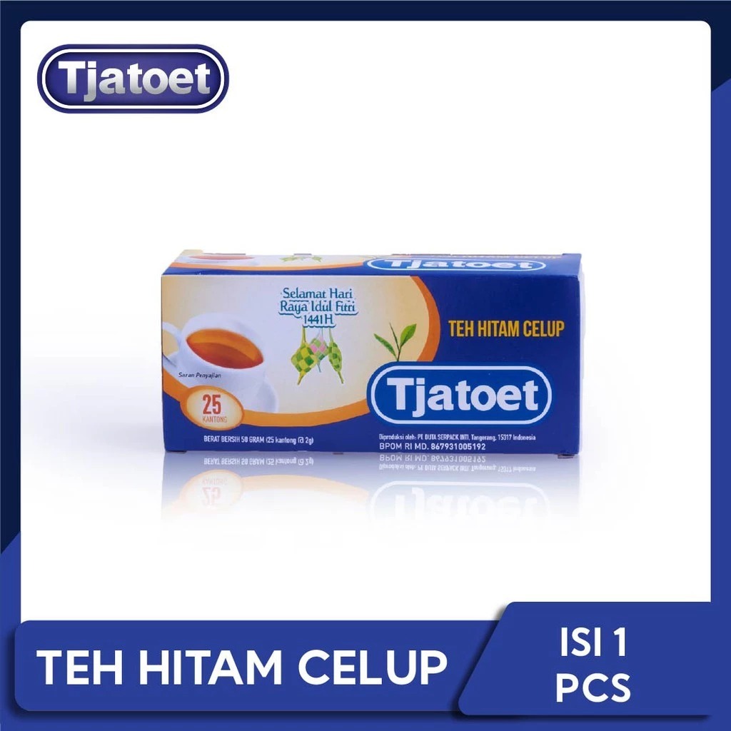 

Tjatoet Black Tea 50gr [1 box @25 kantong/ 2gr]