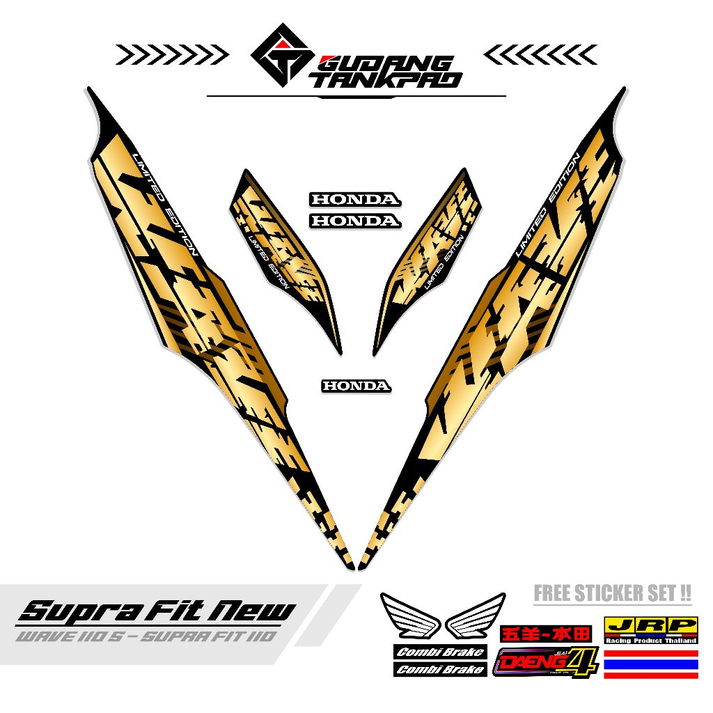 STRIPING MOTOR SUPRA FIT NEW 110 / MTF 9 / STRIPING SUPRA FIT S / STRIPING HONDA SUPRA FIT / STIKER 
