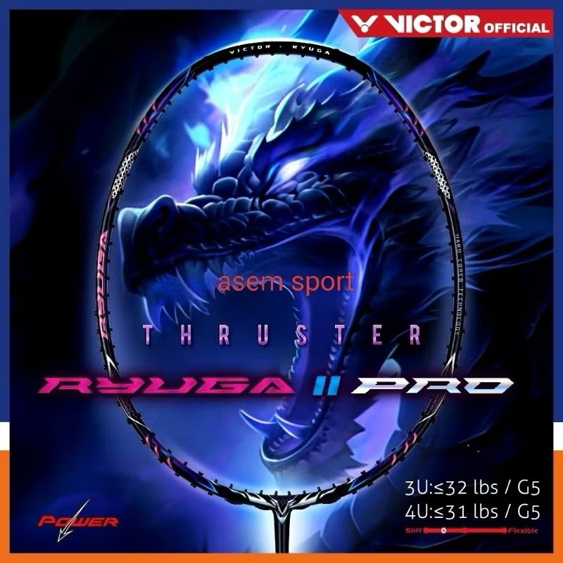 RAKET BADMINTON VICTOR RYUGA 2 PRO ORIGINAL