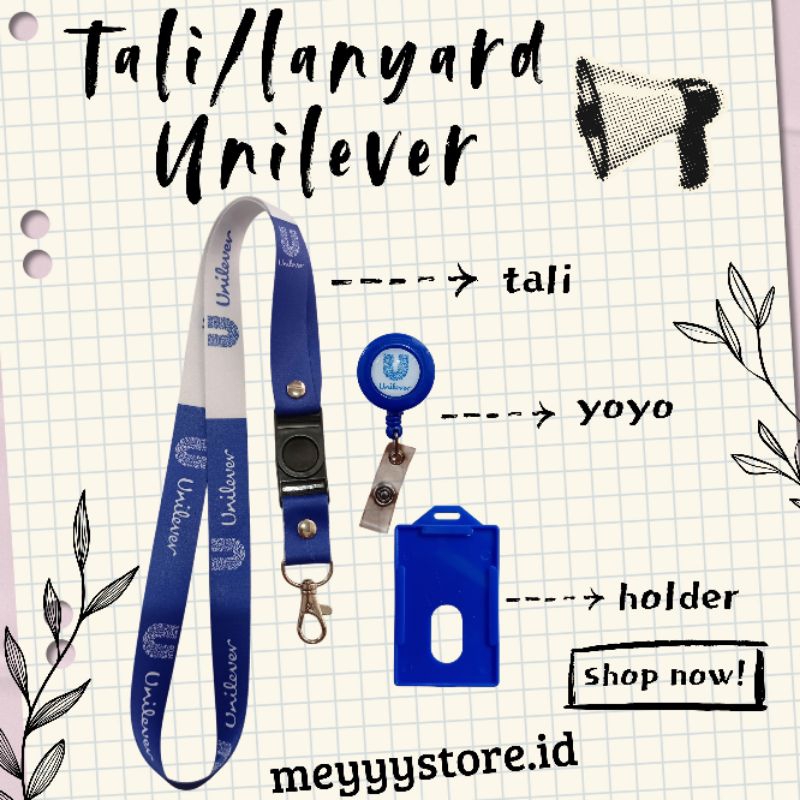 

Tali Id Card / Lanyard UNILEVER [Stok Melimpah] Termurahhhh!!! readyyy