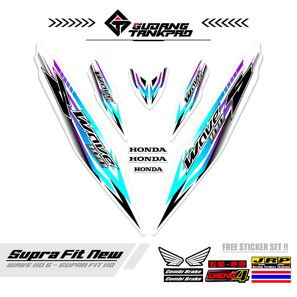 STRIPING MOTOR SUPRA FIT NEW 110 / MTF 39 / STRIPING SUPRA FIT S / STRIPING HONDA SUPRA FIT / STIKER