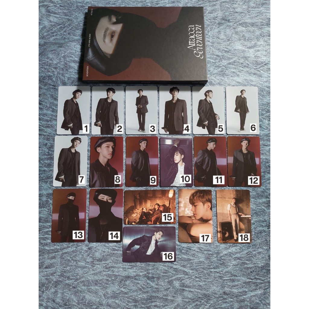 (Ready Stock) Photocard Official Hoshi Seventeen Attaca Carat Version Pc Booklet Album Seventeen Car