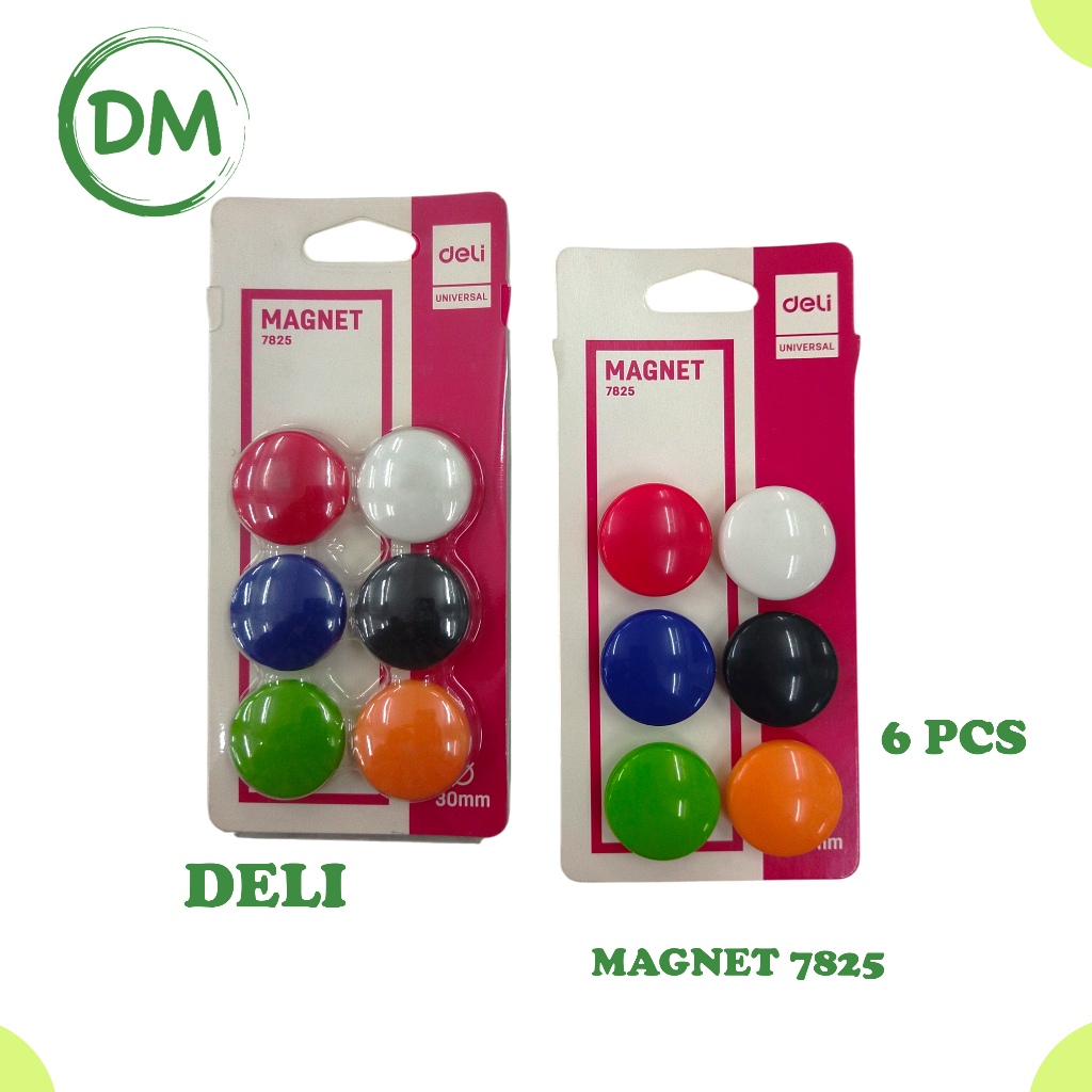 

DM- Deli Magnet Papan Tulis 30 Mm (assorted) 6pcs/box E7825 ORIGINAL