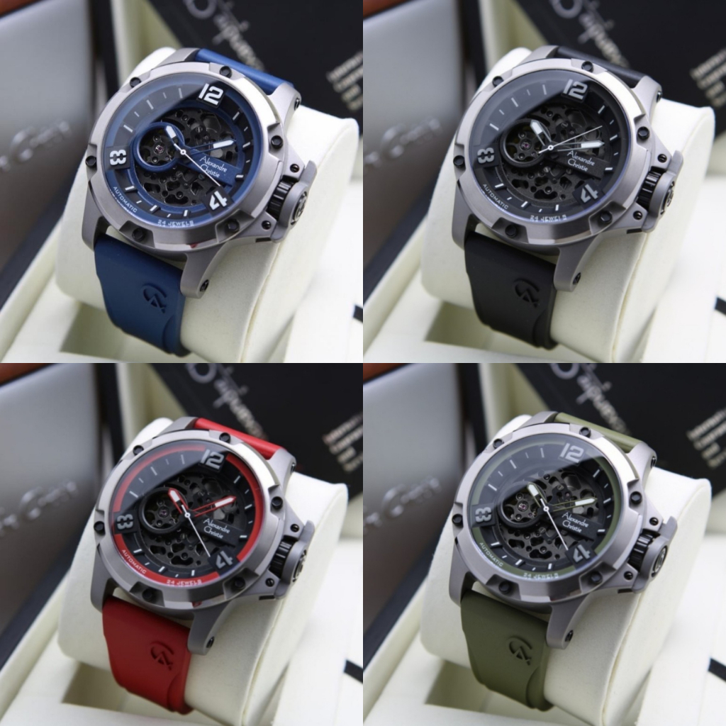 ORIGINAL Jam Tangan Pria Alexandre Christie AC 6295 / AC6295 Titanium Limited Edition Garansi 1 Tahu