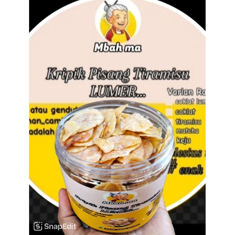 

Kripik Pisang Coklat Lumer Tiramisu