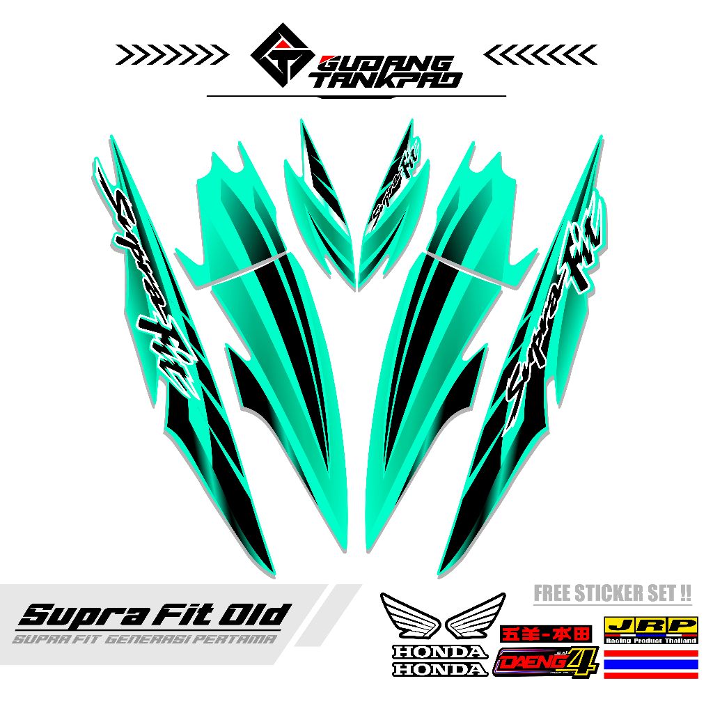 STRIPING MOTOR SUPRA FIT OLD 110 / MTF 8 / STRIPING SUPRA FIT LAMA / STRIPING HONDA SUPRA FIT / STIK