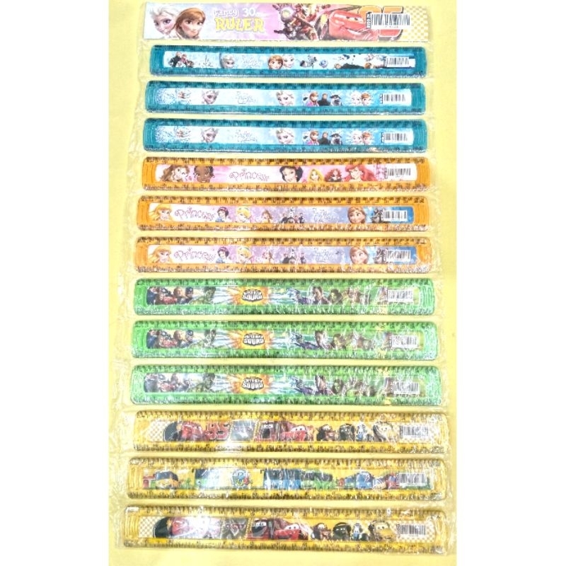 

FACNY Penggaris 30 cm Motif Kartun Per Renteng ( ISI 24 PCS )
