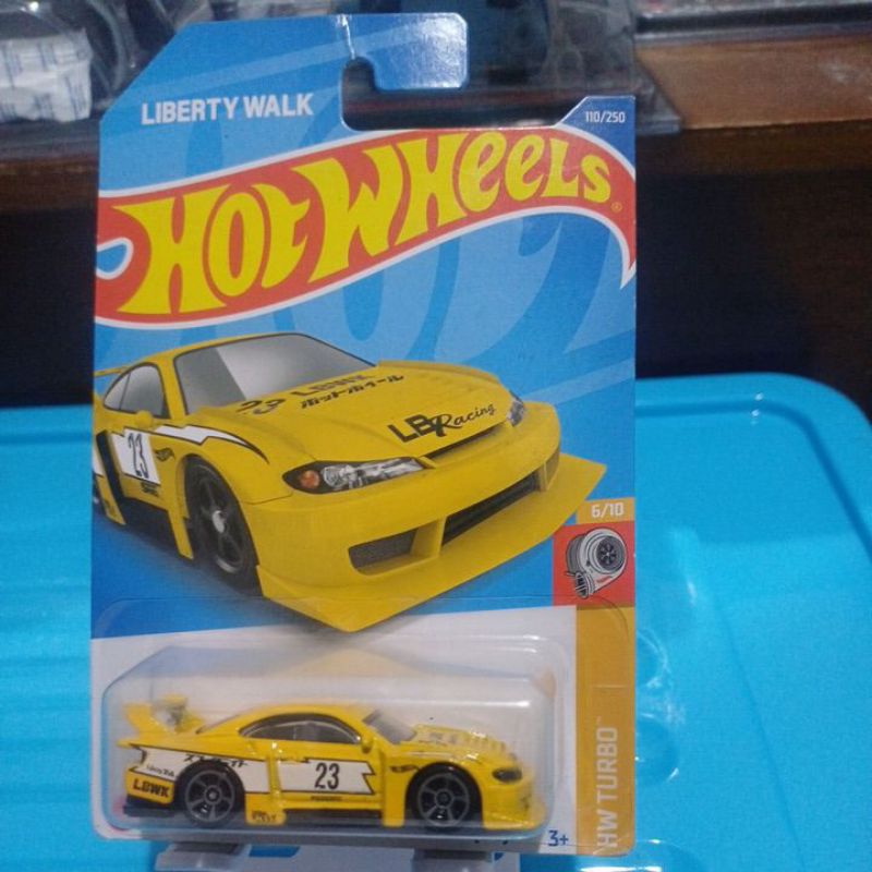 hot wheels nissan silvia S15 LBWK kuning