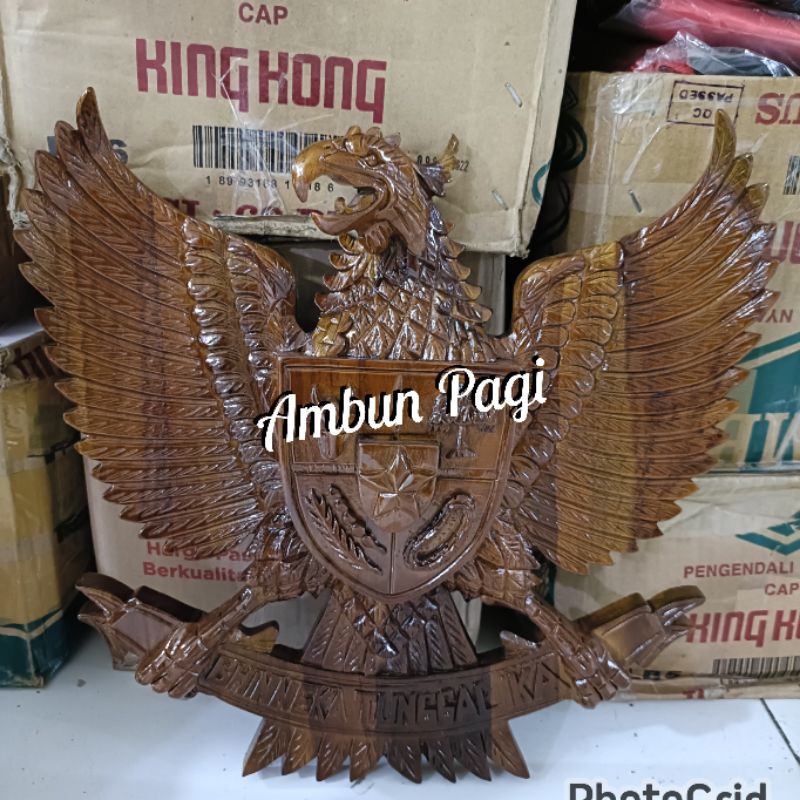 

best seller pajangan Garuda kayu jati asli ready stock