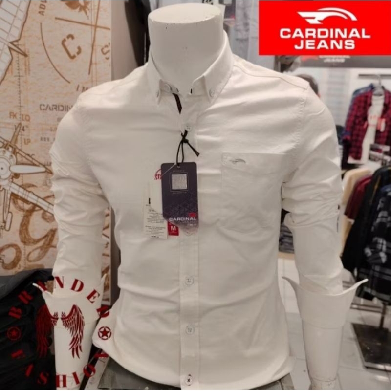 KEMEJA CARDINAL ORIGINAL SLIMFIT PUTIH