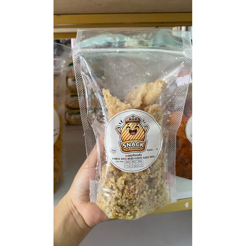 

Keripik kulit Pedas dan original Aqrfoody