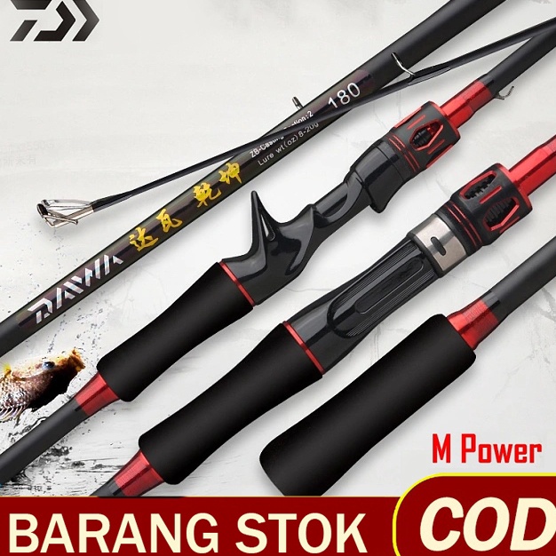 Tidak Diragukan DAIWA Joran pancing Carbon Joran Baitcasting Portabel Joran spinning Joran Pancing P