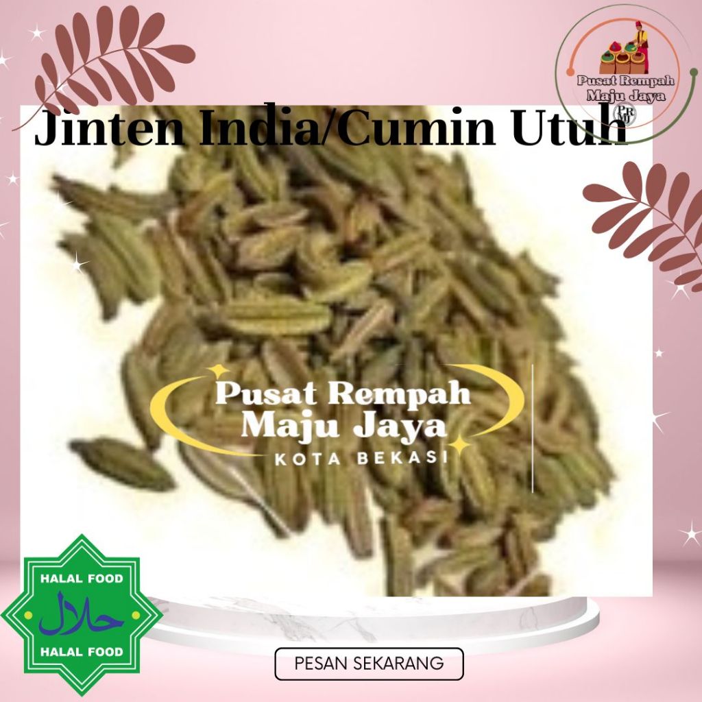 

Repack Jintan India Premium 1 Kg /Cumin Seeds Bold Jeera / Jinten India 1 Kg