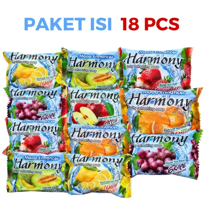 18 PCS SABUN HARMONY - SABUN MANDI BATANGAN HARMONY 70 GRAM GROSIR