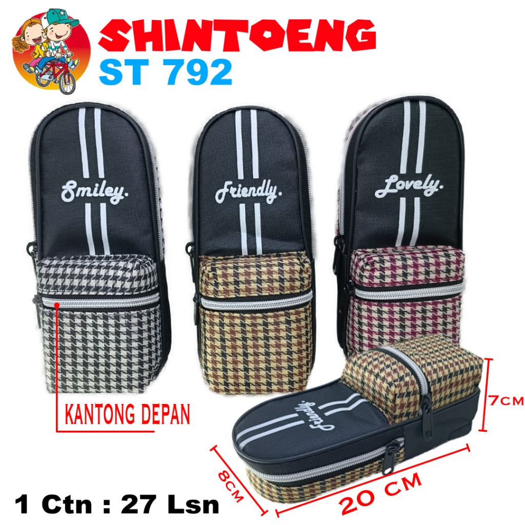 

1 BUAH Tempat Pensil Shintoeng ST 792 - WARNA RANDOM