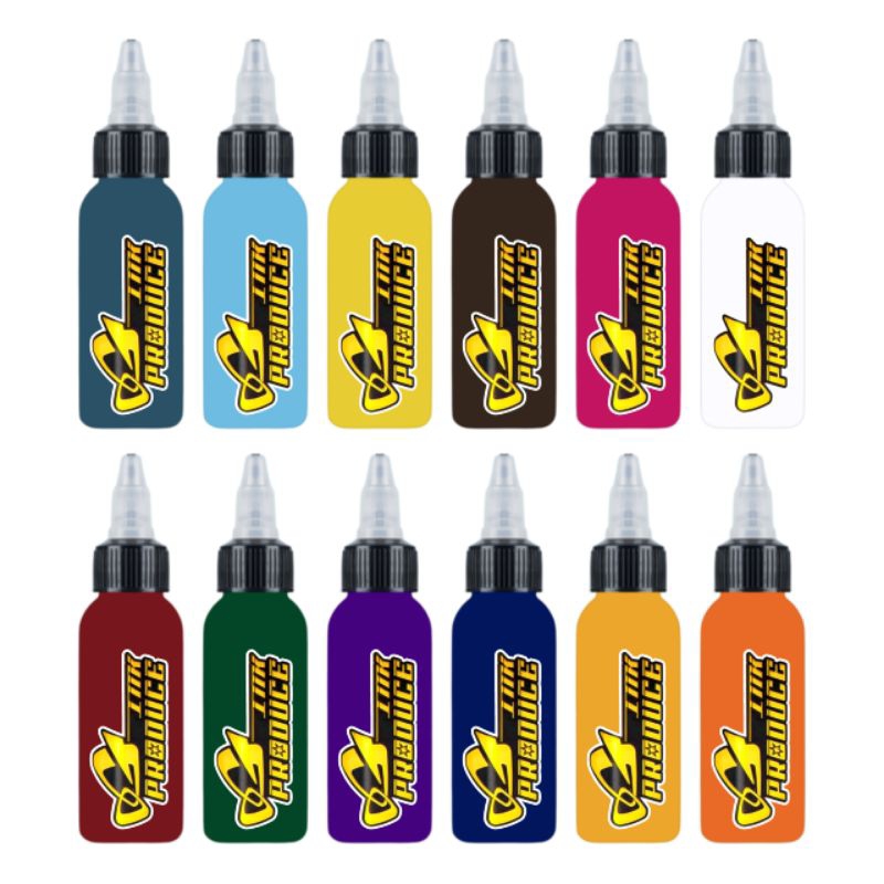 OG Produce Tattoo Ink Colors Set 12 1oz ORIGINAL 