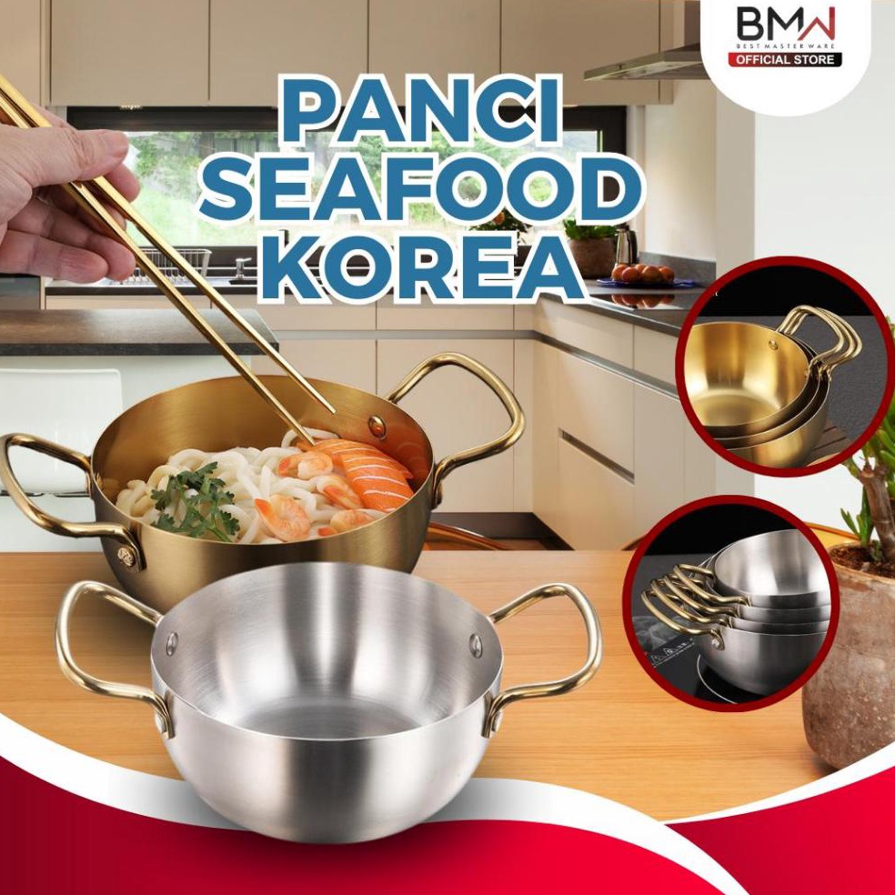 Produk Oke BMW Kitchenware  Panci Sup Tebal Bahan Stainless Steel Panci Rebus Mie