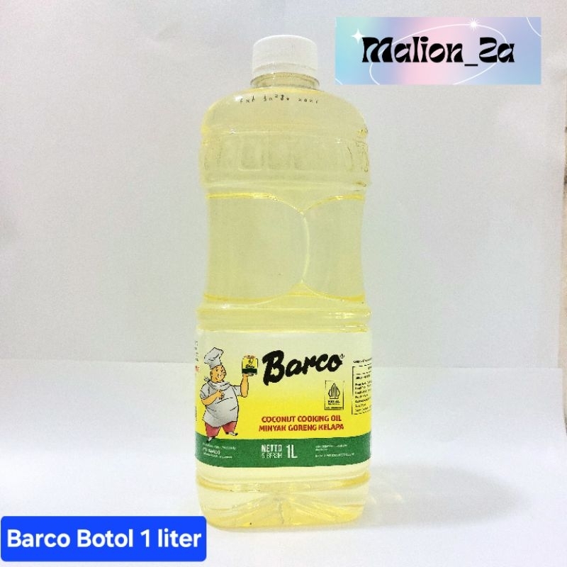 

Minyak goreng kelapa Barco botol 1 liter