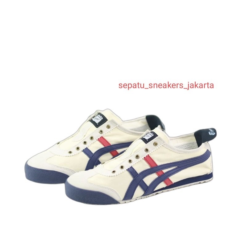 Tren Kekinian Sepatu Onitsuka Slip On Bahan Kanvas Tanpa Tali
