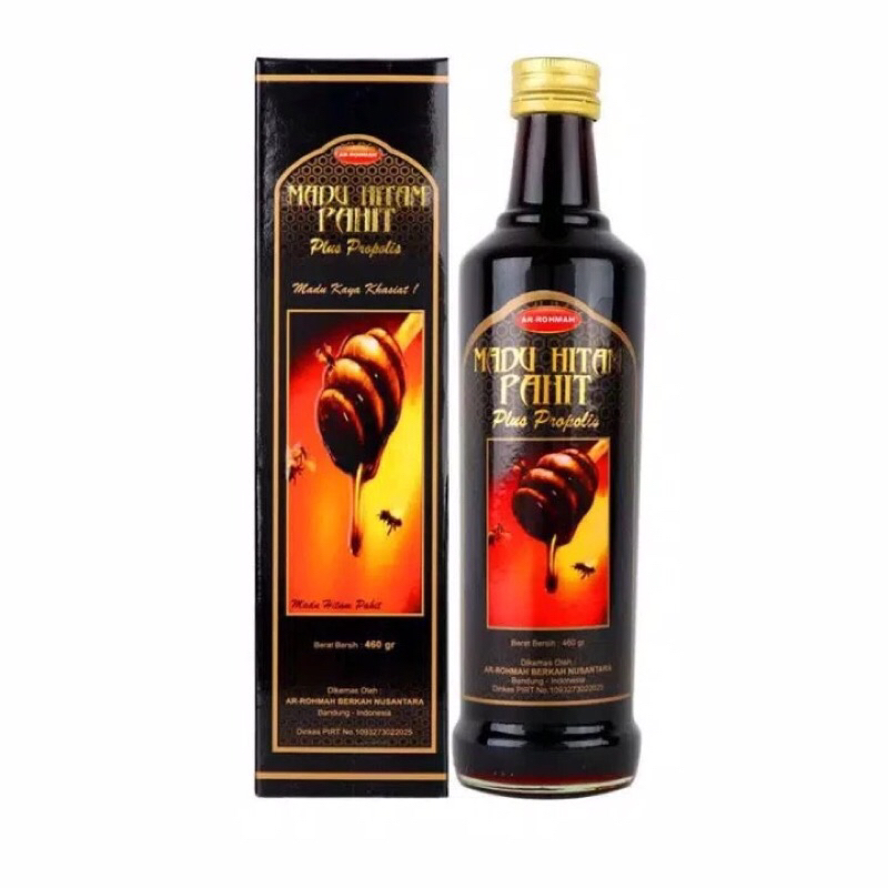 

Madu Hitam Pahit Plus Propolis Ar-Rohmah 470ml / Madu Hitam Pahit Ar Rohmah 470ml / Tanjung_Pharma