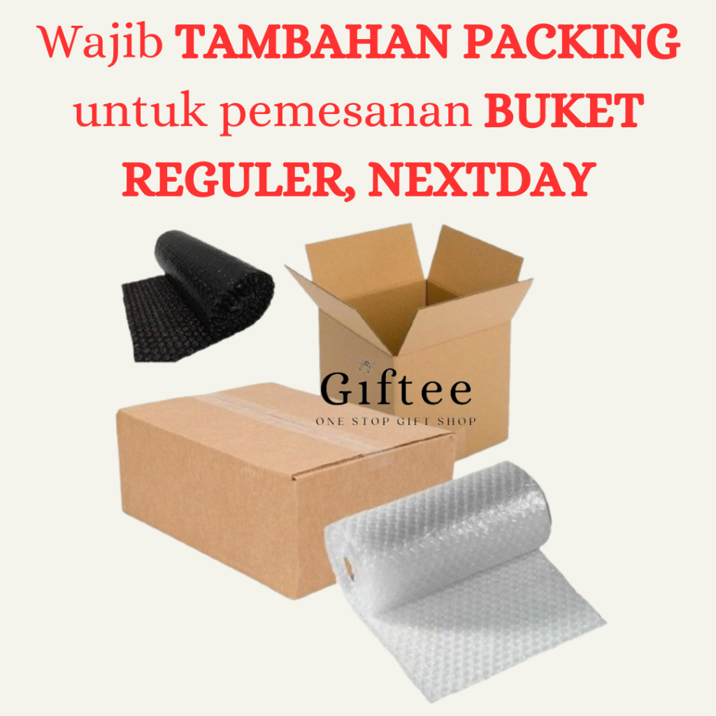 

WAJIB TAMBAHAN PACKING, KARDUS & BUBBLE WRAP