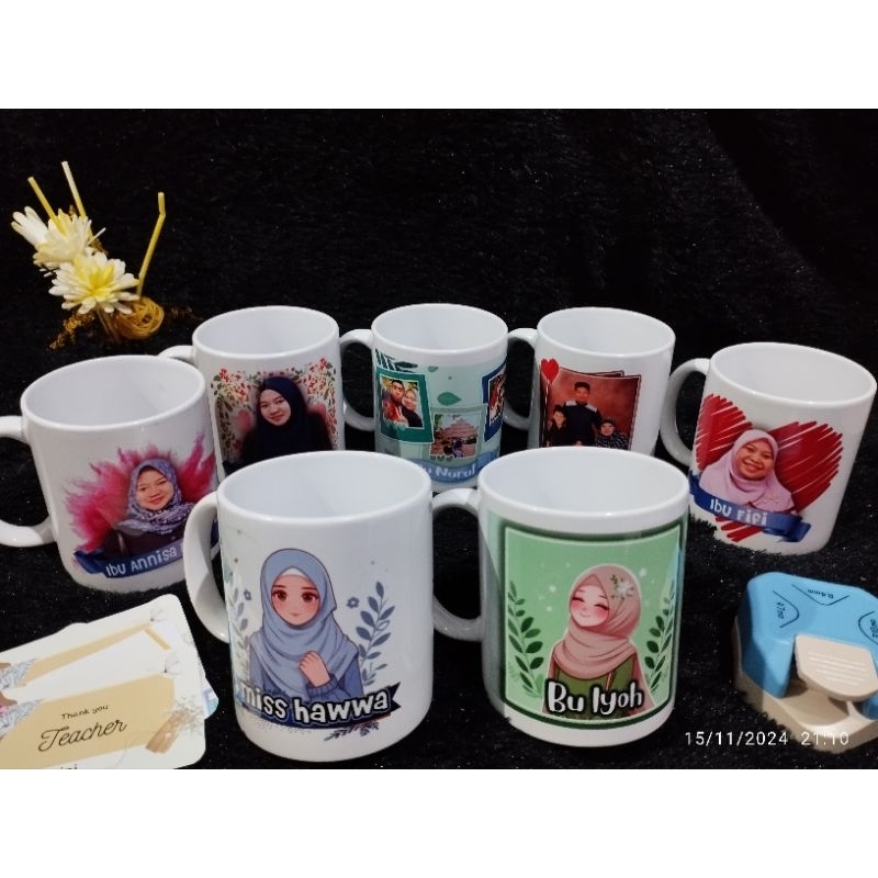 Mug Custom/Souvenir Mug/Mug Foto/Free design 1 Hari Langsung jadi