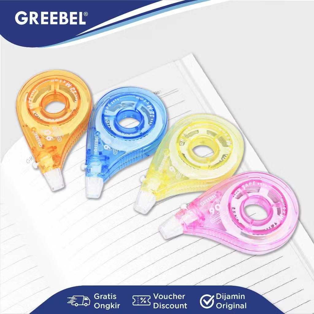 

GREEBEL - Correction Tape GCT / Tip Ex Kertas Roll Pita