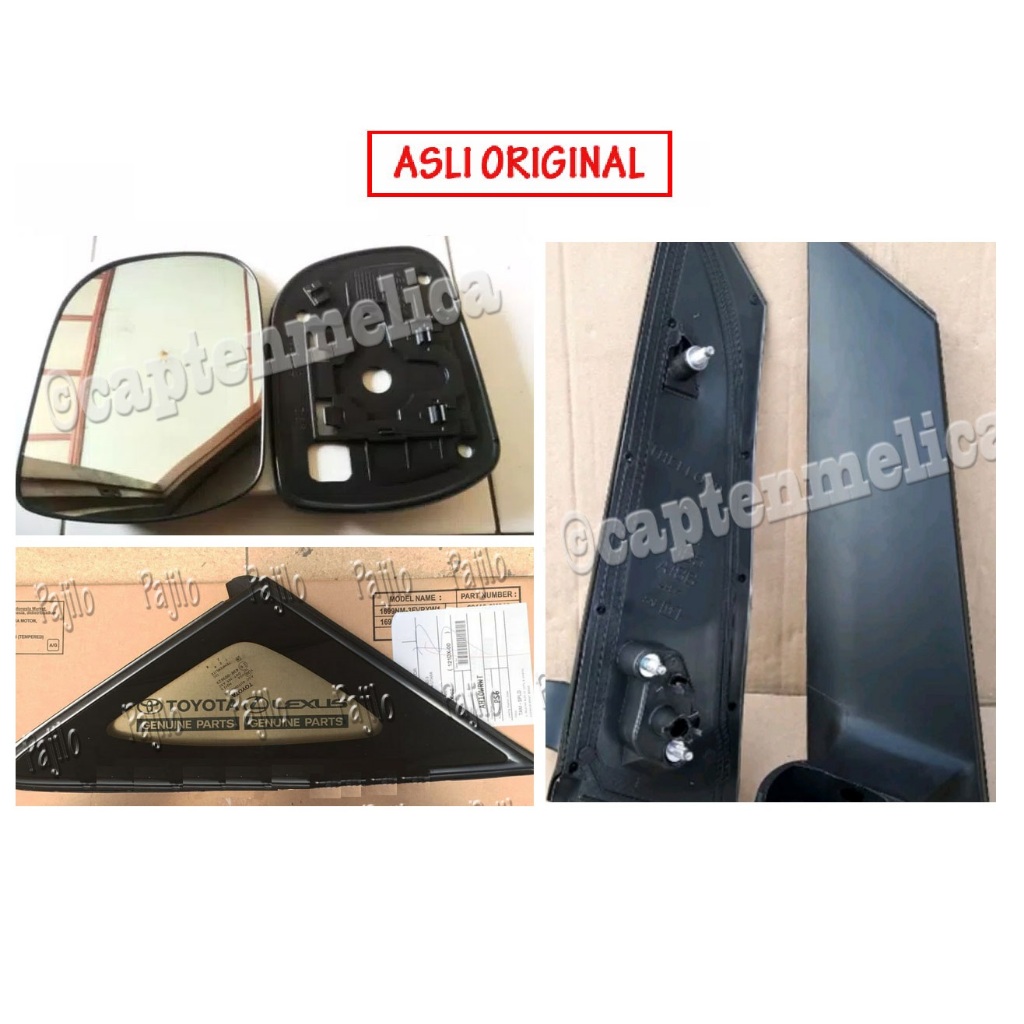ORI Kaca Mati Pilar Pillar Segitiga Kecil Pojok Jendela Spion Sepion Depan TOYOTA INNOVA INOVA 2005 