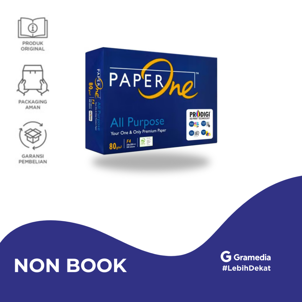 

PaperOne Kertas Fotocopy A4 - 80 Gram - Gramedia Jember