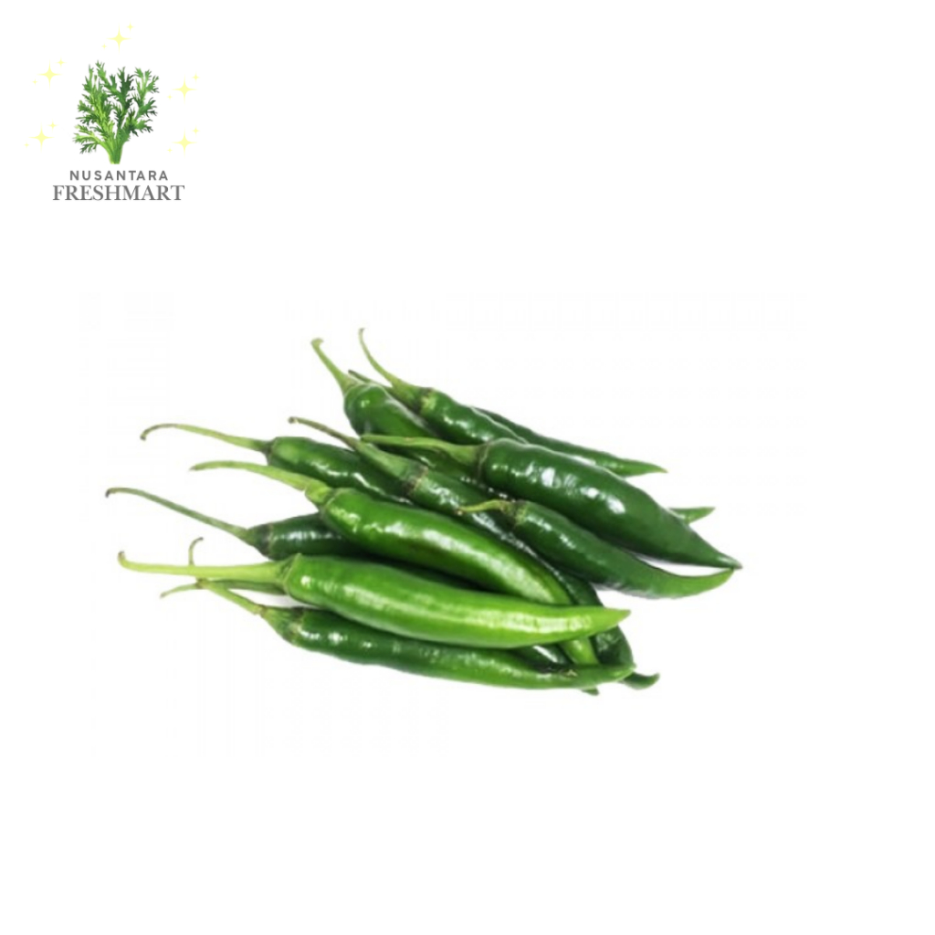 

[Nusantara Freshmart] Cabai Hiaju Besar/Cabe Hijau besar/Lombok Hijau Besar 100 gram/250 gram/500 gram