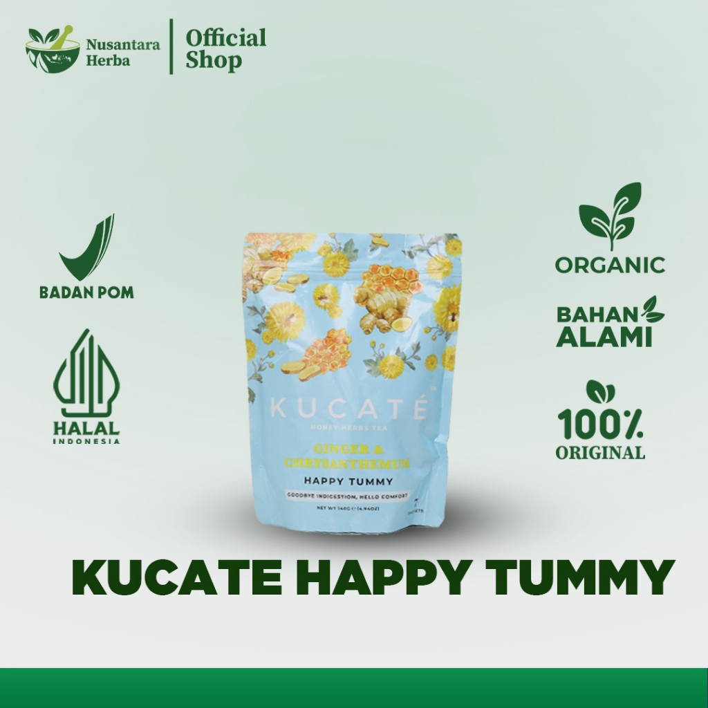 

kucate Happy Tummy - Tea Kesehatan Dengan ekstak bunga chrysanthemum 7 sachet