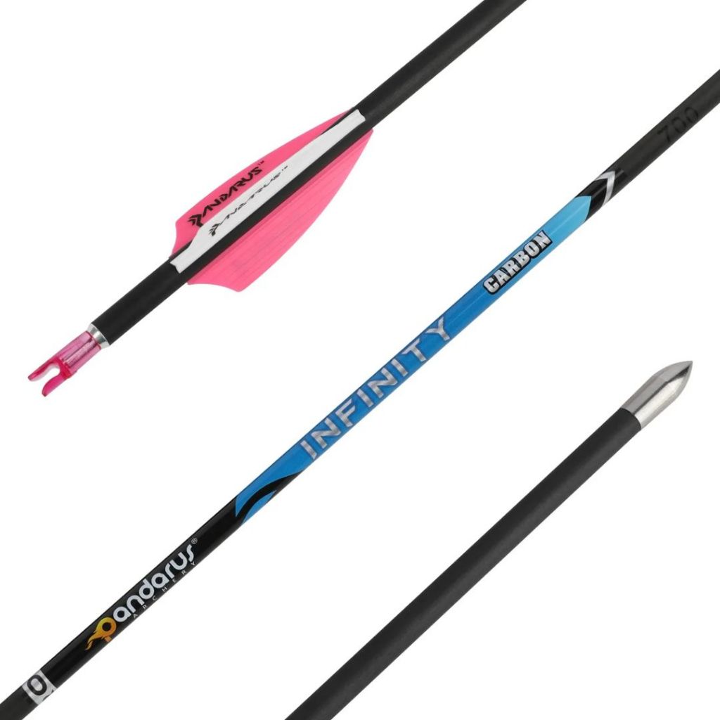 Pandarus Infinity ID 4.2 - Shaft Pandarus Infinity - Set Lengkap Dan Rakit Vanes Random - Arrow Carb