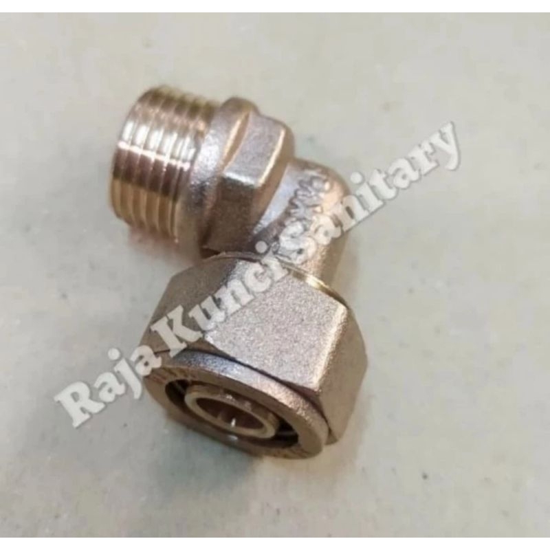 Keni Drat Luar 3/4" inch Kuningan/Keni Drat Luar Pipa Air Panas/Knee