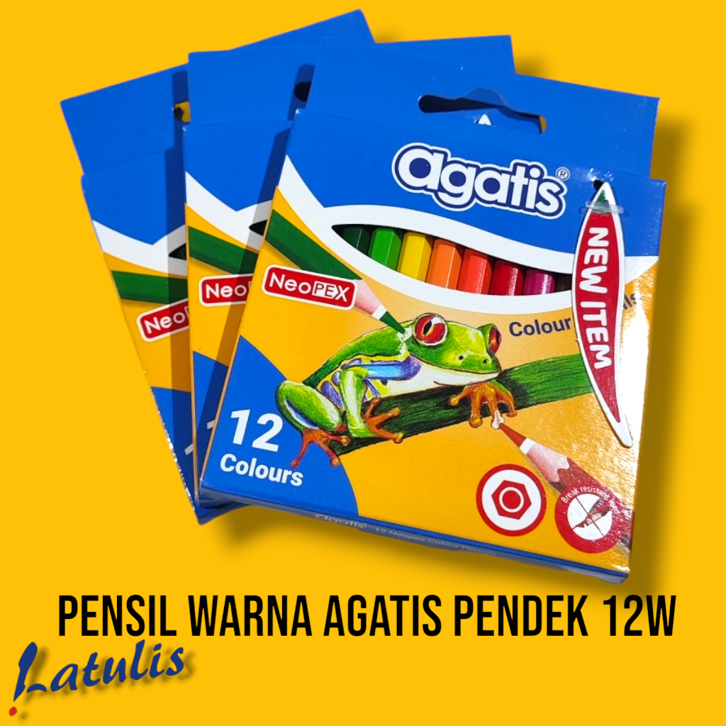 

Color Pencil | Pensil Warna Agatis Neopex 12 Warna (3 PCS)