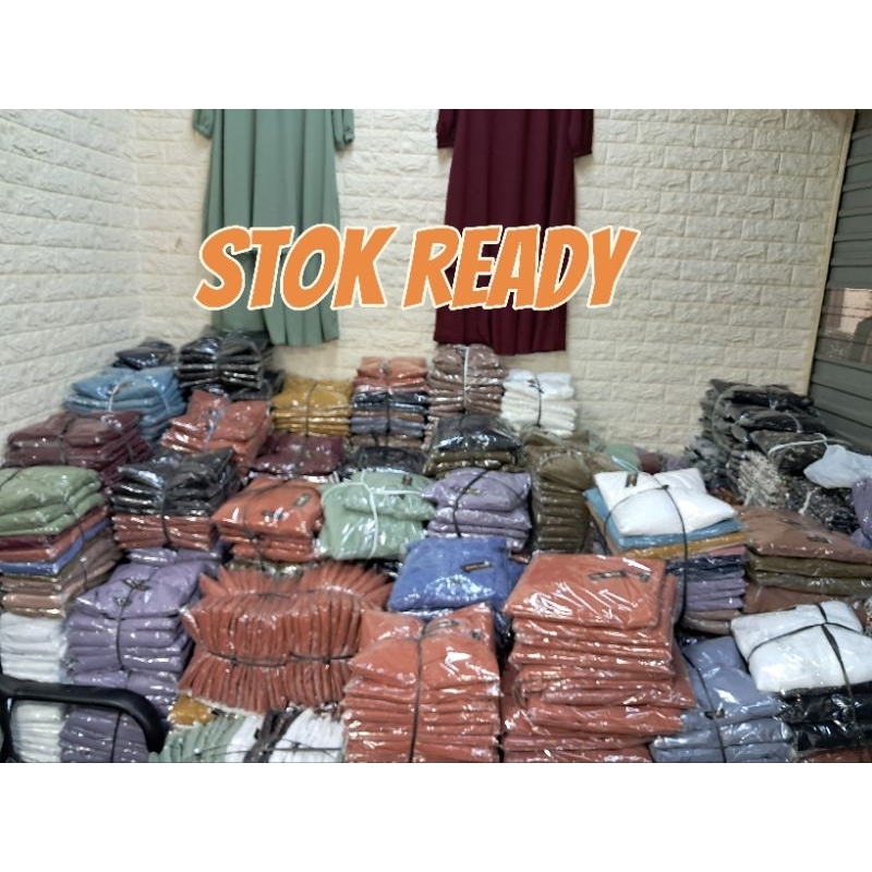 HOT DEALS gamis malaysia Melayu polos anggun dan cantik/busui/fashion muslim wanita