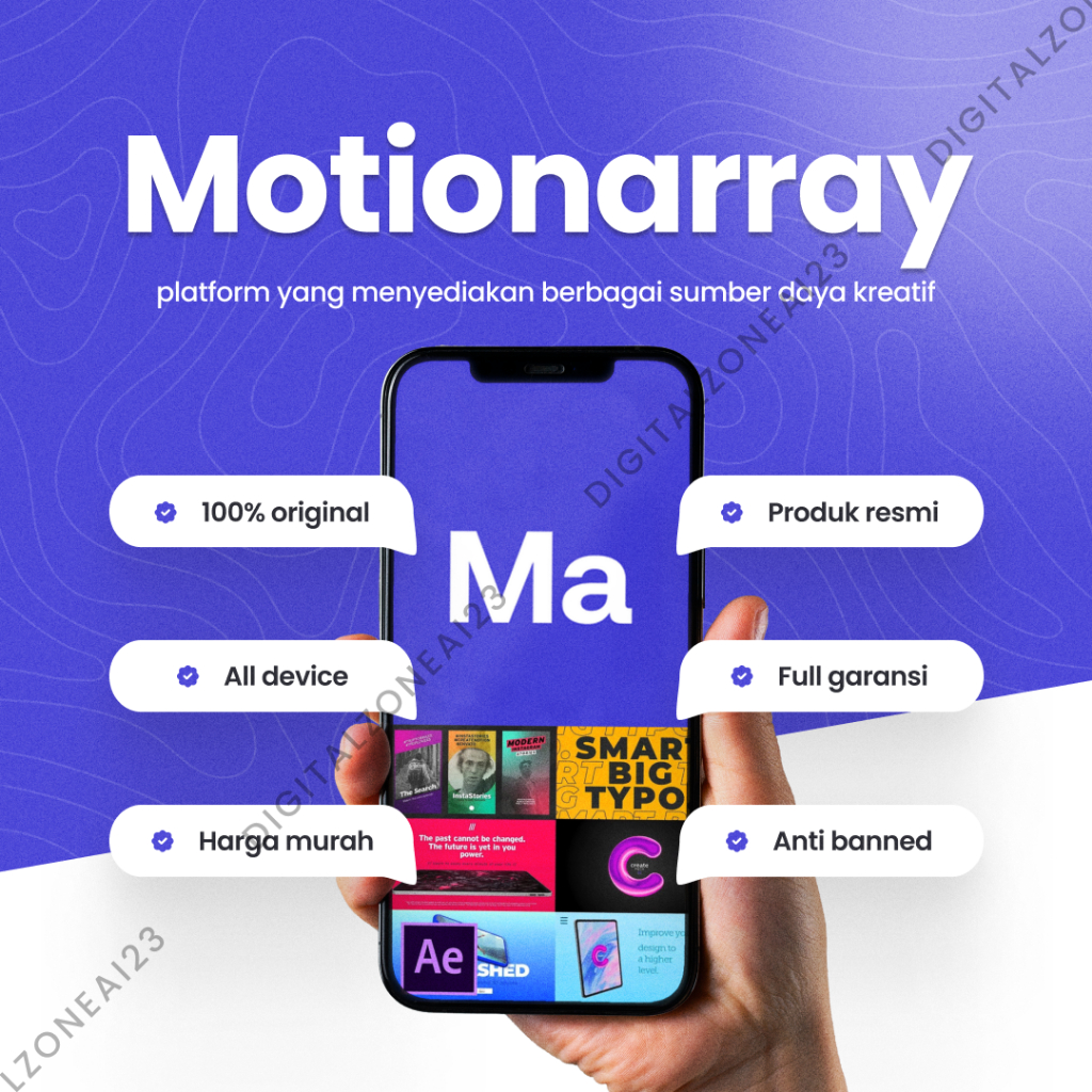 PROMO MENARIK MOTION ARRAY PREMIUM 1 BULAN