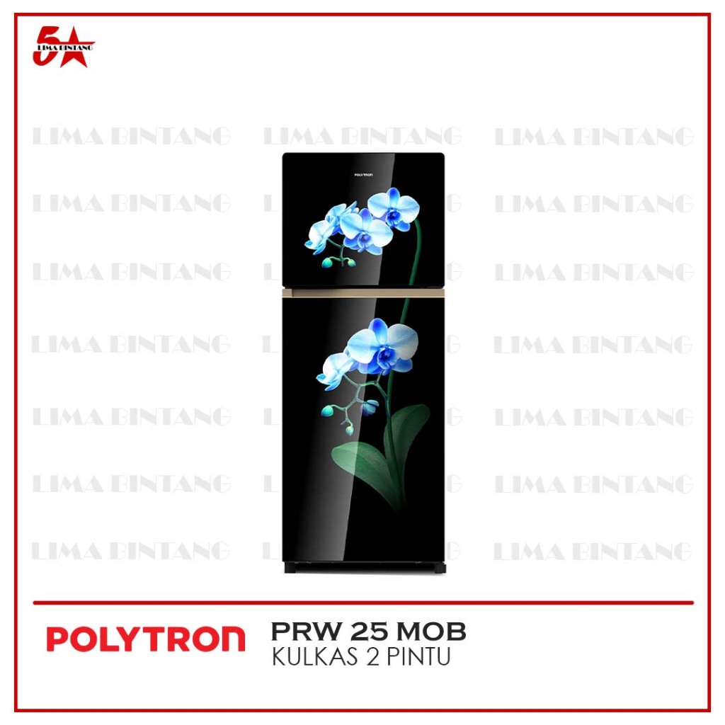 POLYTRON KULKAS 2 PINTU 240 LITER PRW-25MOB / PRW 25 MOB