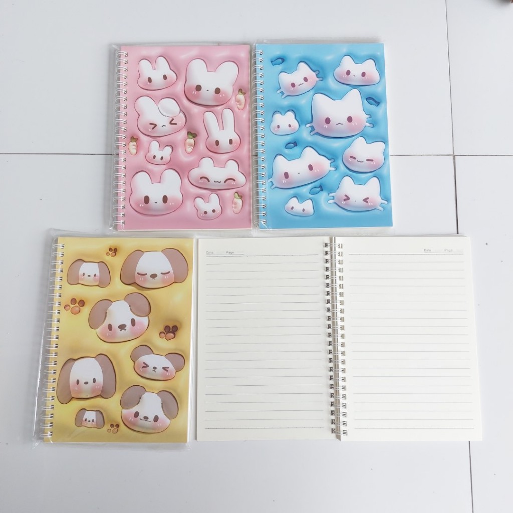 

Notes Spiral BESAR A5 Animal Lucu 206X144mm Kurleb 50 Lembar - 1 Buah Random