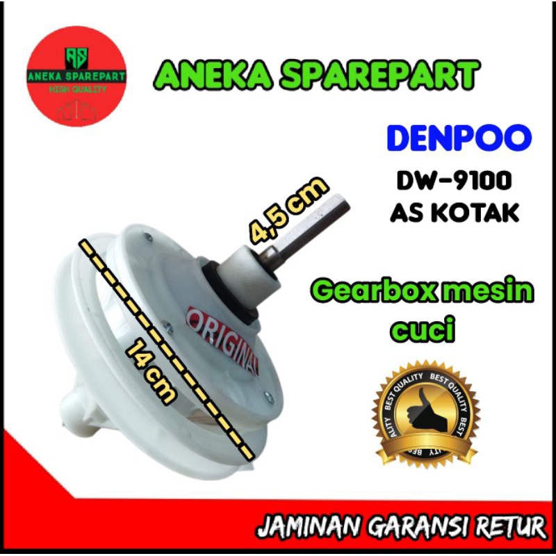 gearbox /girbok original mesin cuci DENPOO DW-9100 AS KOTAK