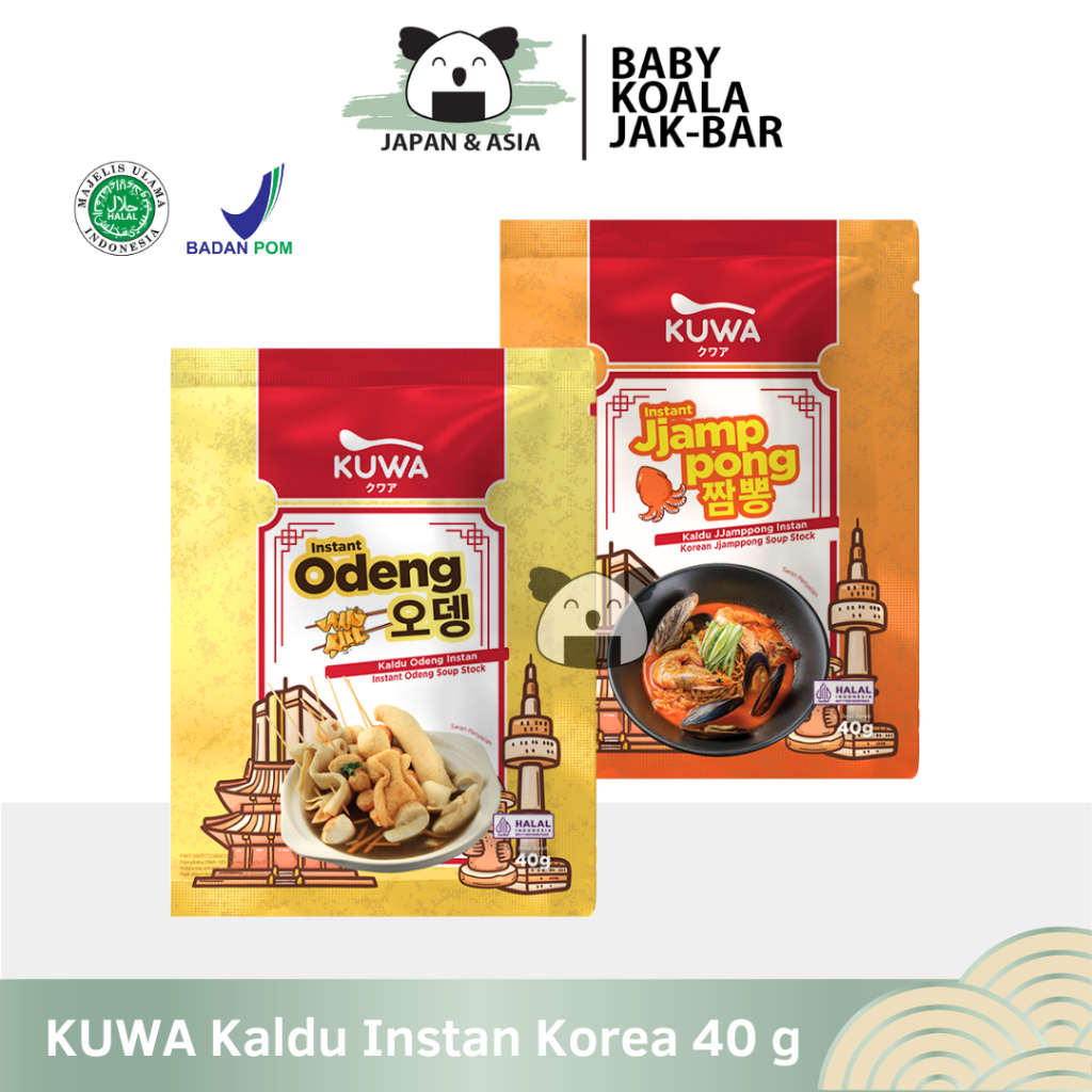 

KUWA Kaldu Odeng & Jjampong 40 g Halal I Sup khas Korea...