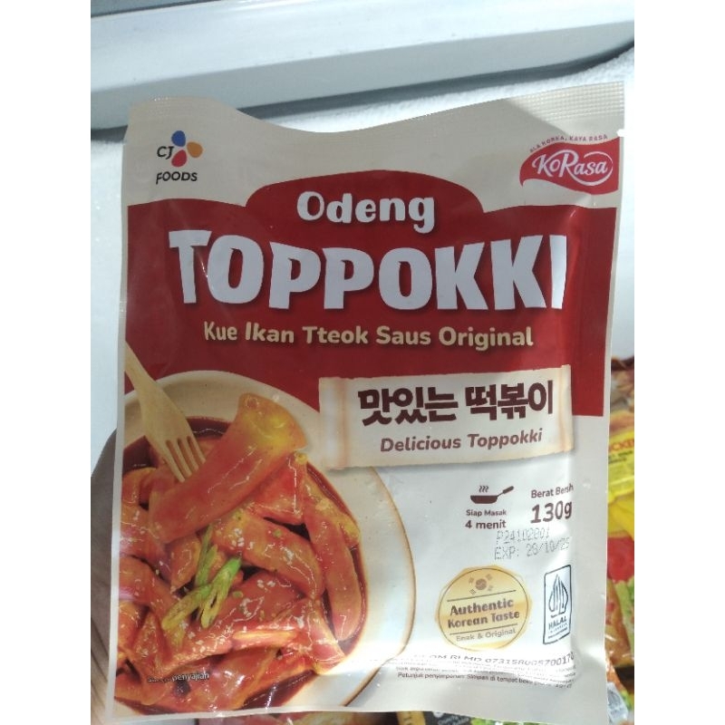 

CJ Foods Odeng Toppokki Original ala Korea | Berat Bersih 130gr