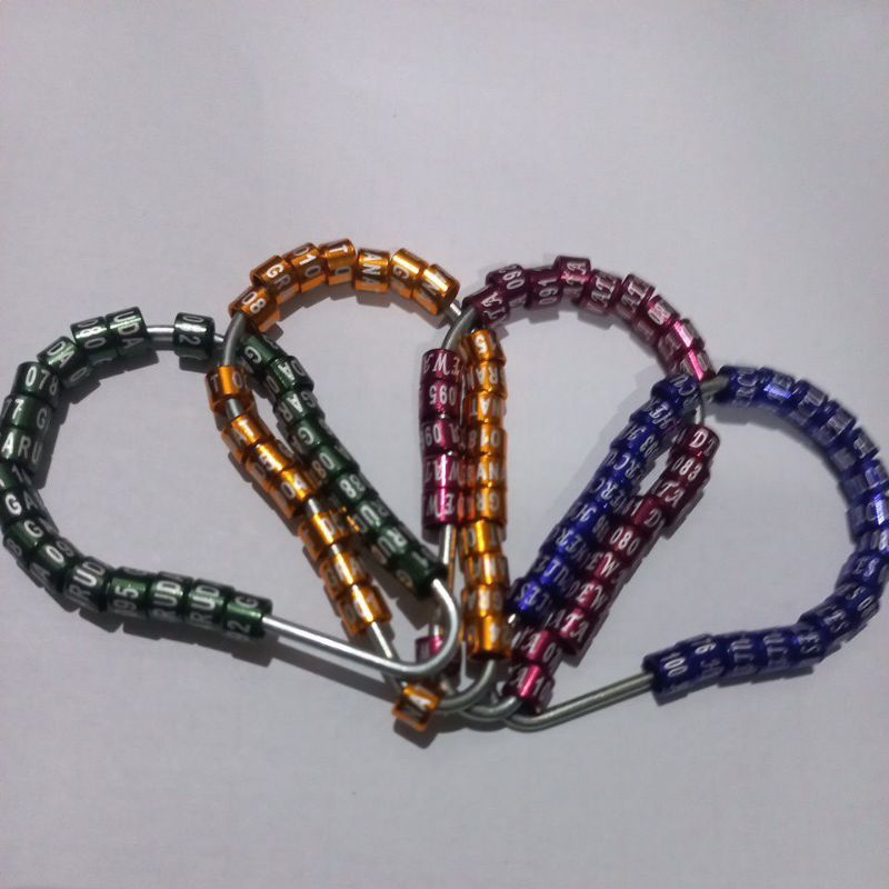 Ring burung Eceran Ready Stock Ukuran 4,8 mm sudah ada merk nama cocok buat burung CENDET Kutilang t