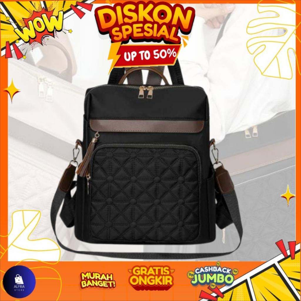 Tas Ransel Wanita Tas Gendong Wanita Tas Sekolah Remaja Perempuan Tas Kuliah Cewek Model Import 2025