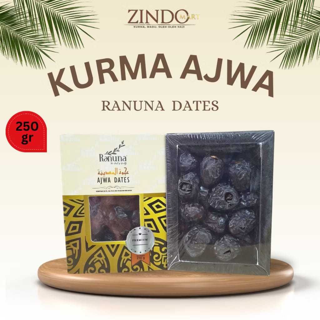 

KURMA AJWA RANUNA DATES 250GR & 500GR / KURMA NABI SUNAH PREMIUM