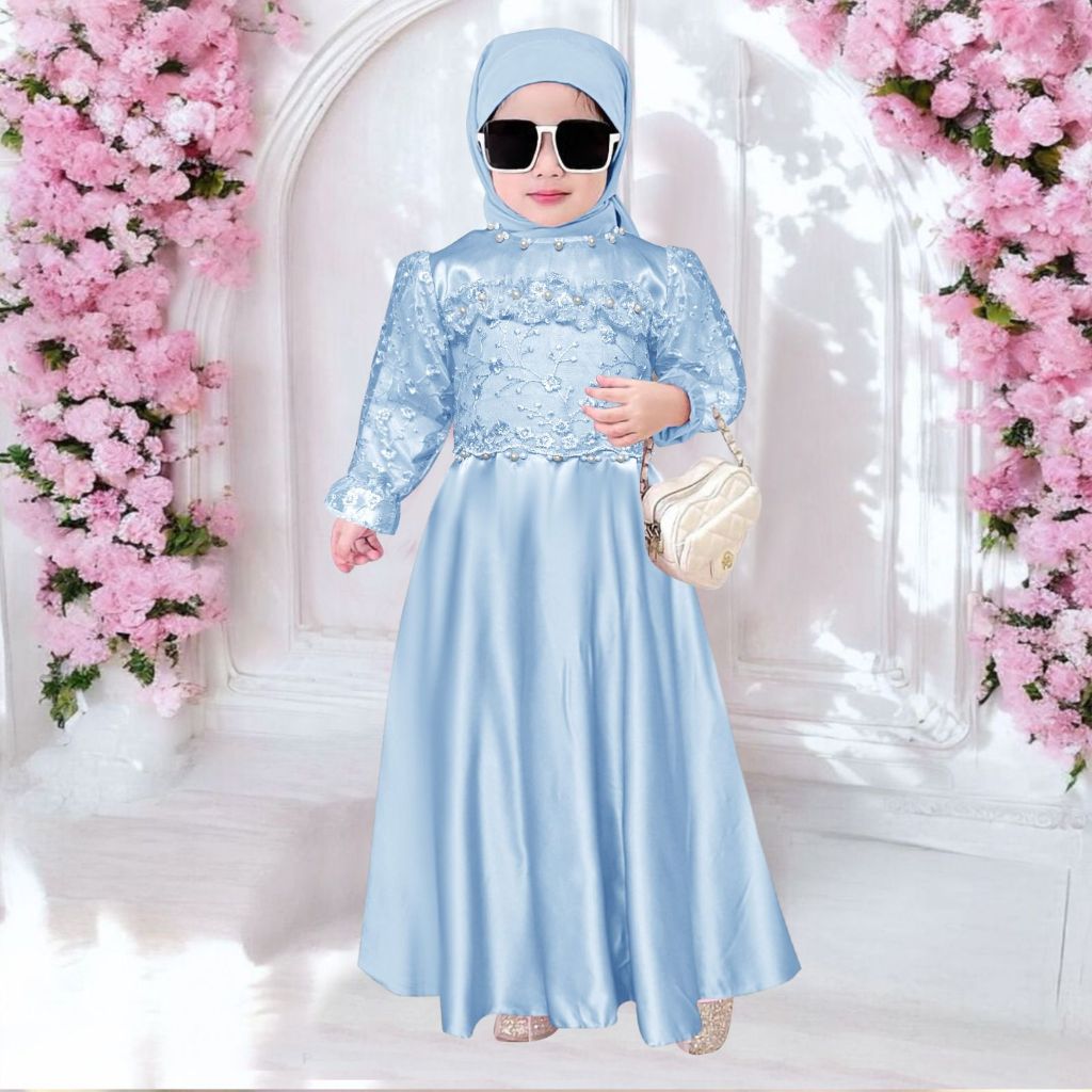 best seller gamis inara (3-5tahun)(6-8tahun)(9-11tahun) gamis anak perempuan gaun anak perempuan
