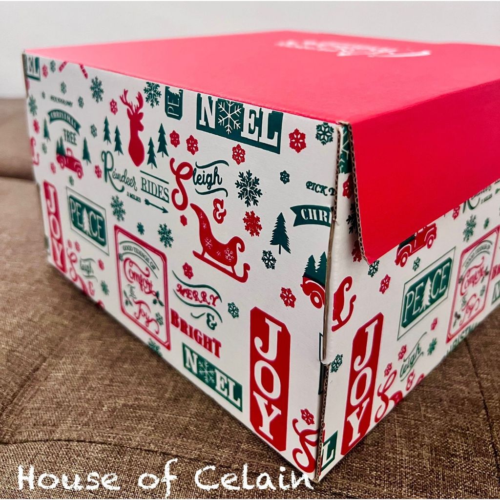 

Kotak Kardus Natal Merry Christmas Merah Meriah